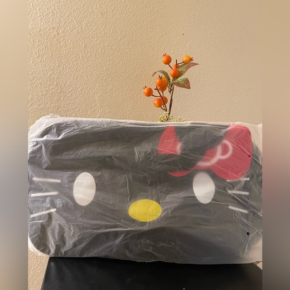 Hello Kitty Black and Red Tote Bag black new